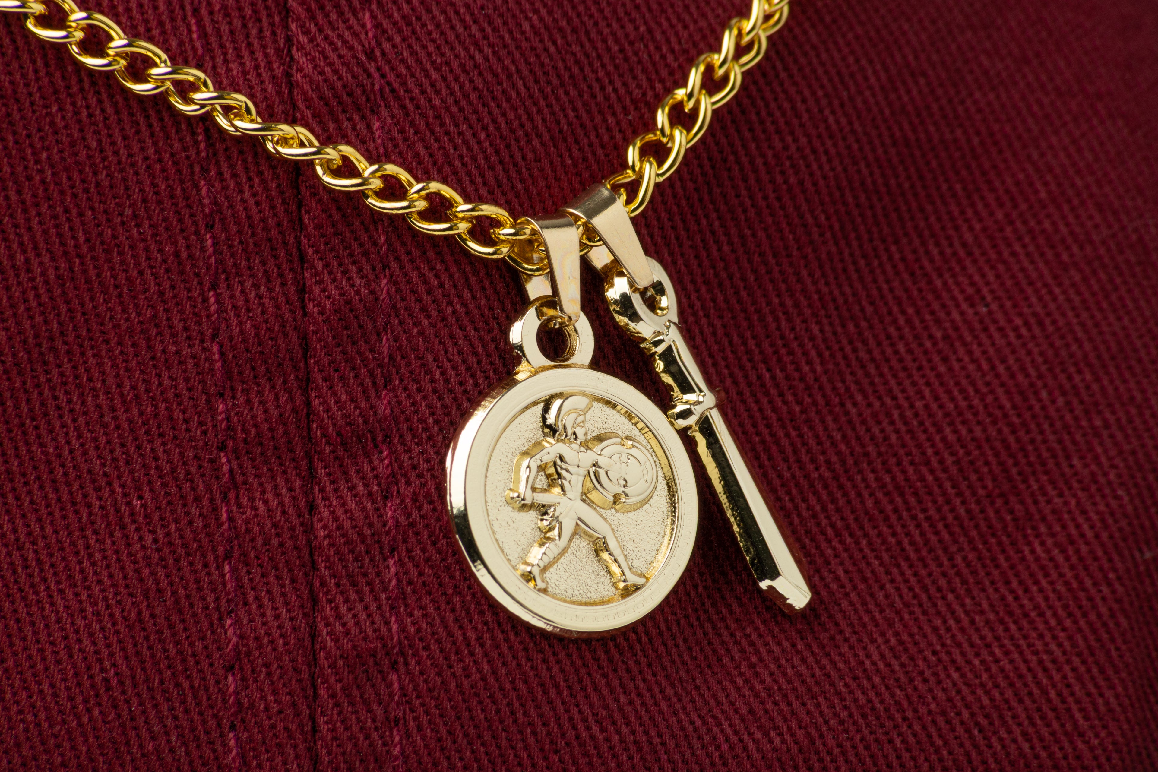 Achilles & sword pendant