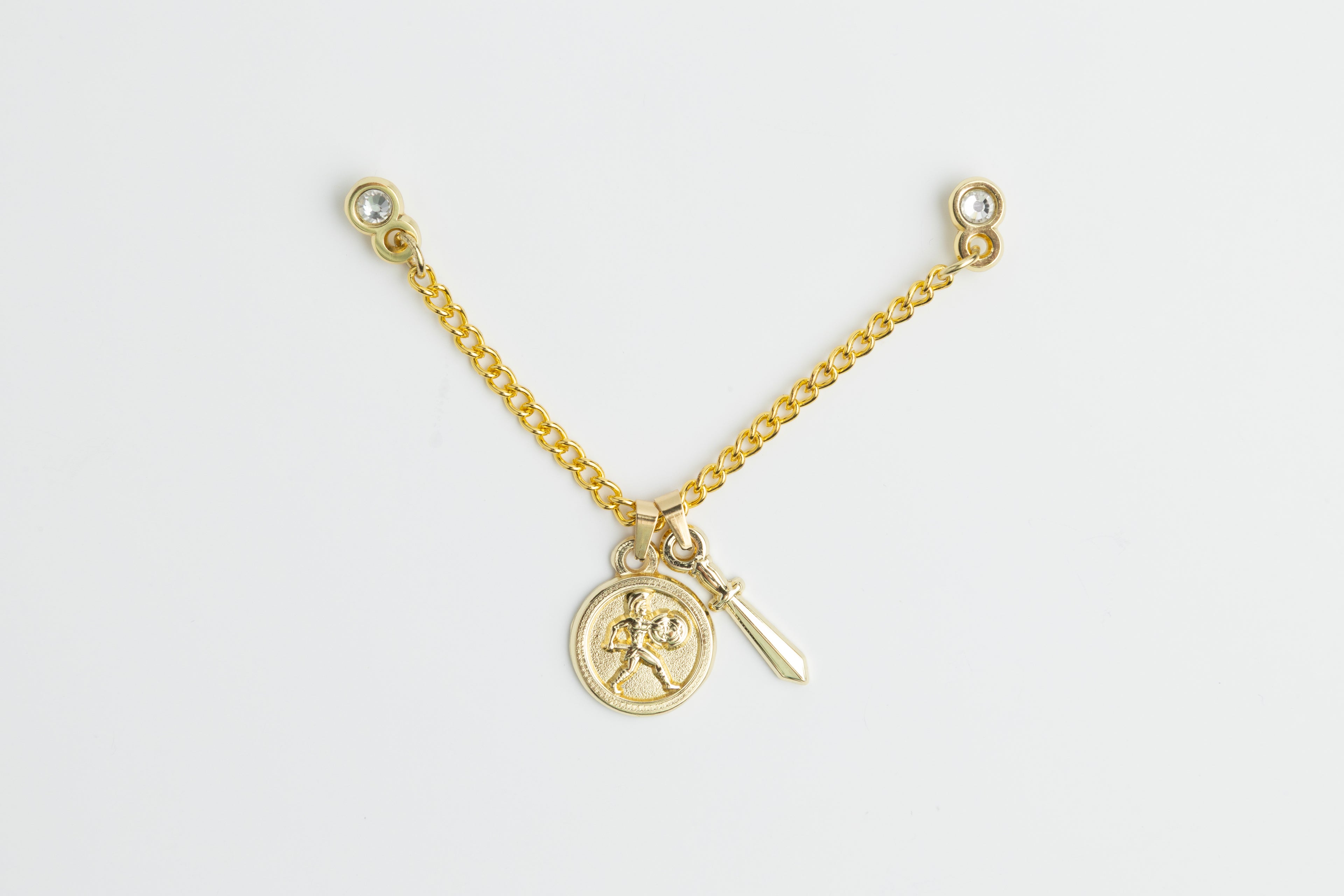 Achilles & sword pendant